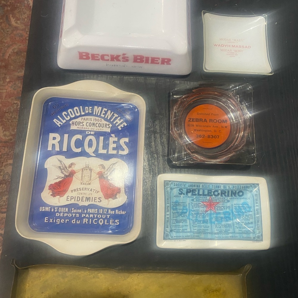 Lot of Vintage Ashtrays and Trinket Trays